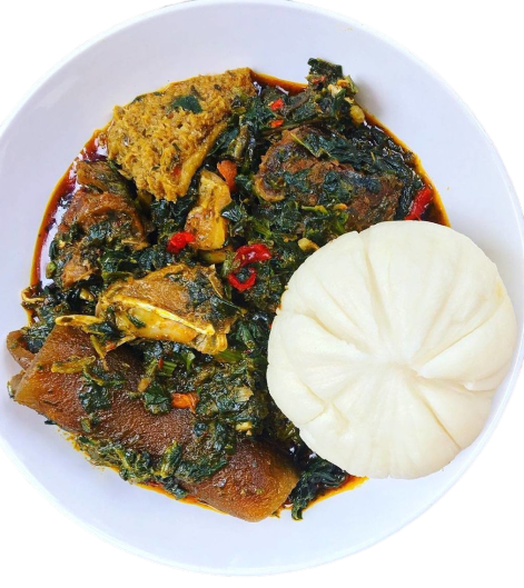 Semolina and Efo